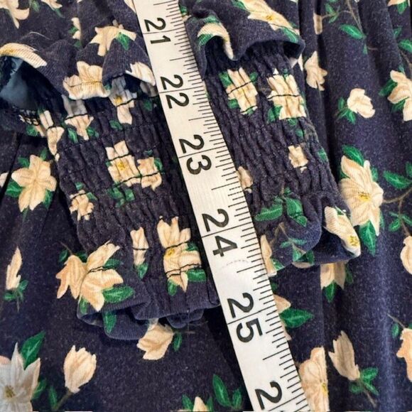 Draper James Kitty Dress in Magnolia Blue with White Floral Print Size Large - Picture 11 of 12